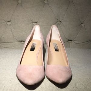 INC International Concepts Zitah Pink Suede Heels